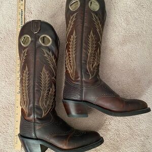 Classic quality leather Brown Cowboy Boots